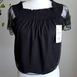 NWT Zara Black Top Size XS